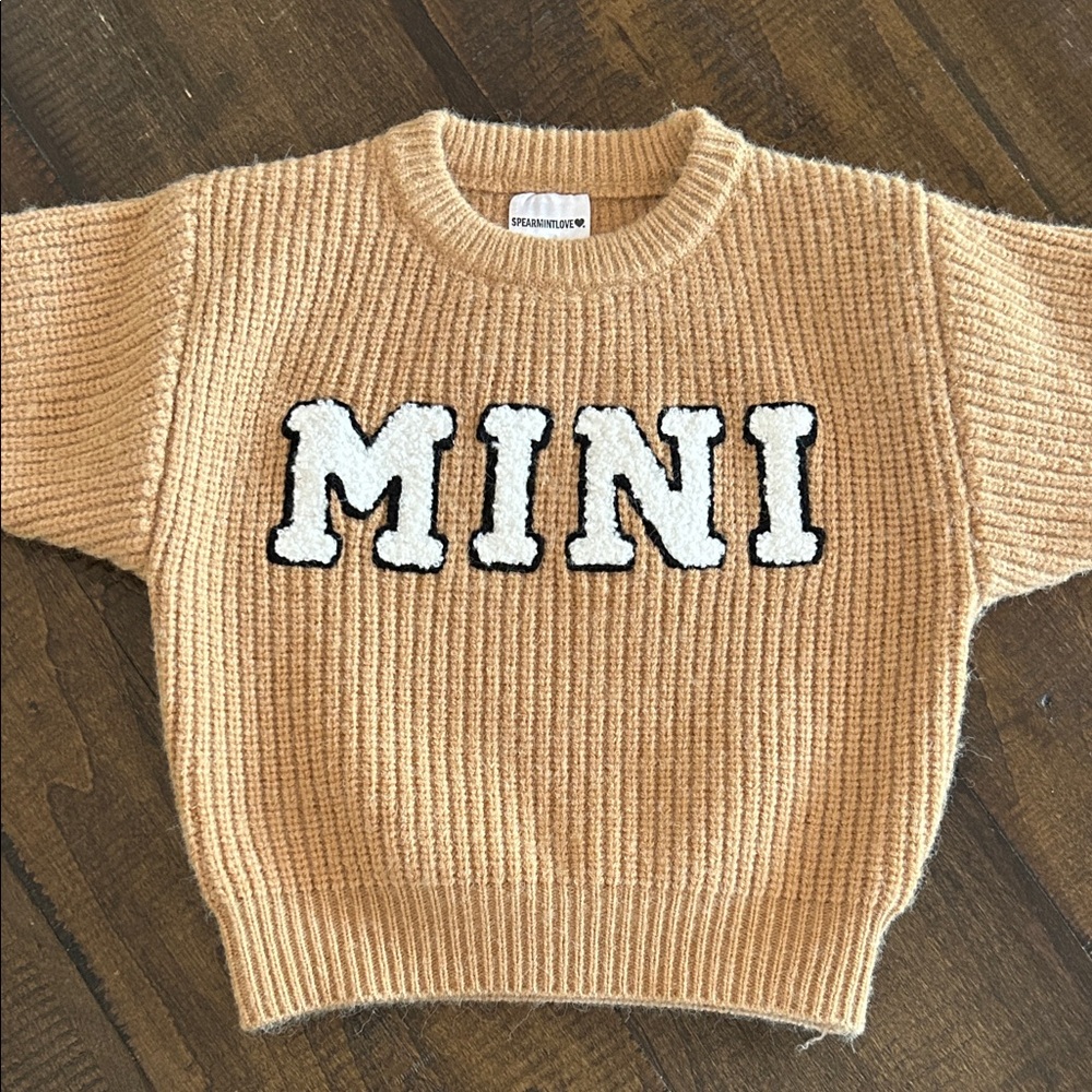 Mini Tan Sweater for Kids